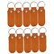 2 Sided Leather Key Chains 10 Pack-Customize it for Promotional Gifts, Fundraising, Events, Wedding - Engrave on Both Sides